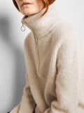 Selected HALF-ZIP WOOL BLEND PULLOVER, Birch, highres - 16095364_Birch_008.jpg