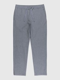 196 STRAIGHT FIT TROUSERS, Grey Melange, highres
