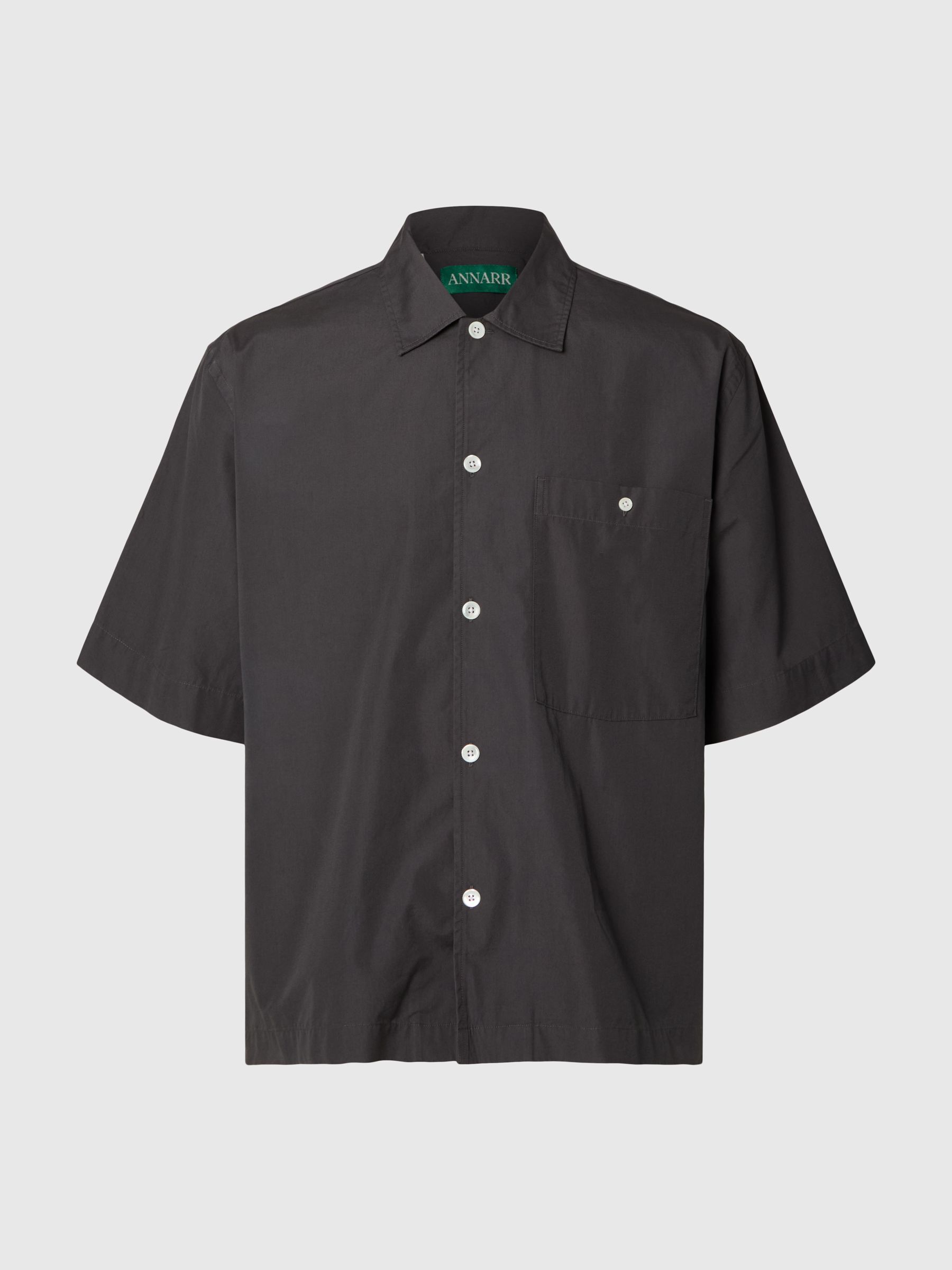RELAXED FIT SHORT SLEEVED SHIRT, Forged Iron, highres