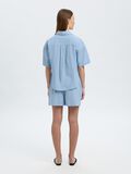 Selected LINEN BLEND SHORT SLEEVED SHIRT, Cashmere Blue, highres - 16097922_CashmereBlue_1187488_004.jpg