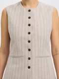 Selected LINEN BLEND WAISTCOAT, Oatmeal, highres - 16097897_Oatmeal_1194027_006.jpg
