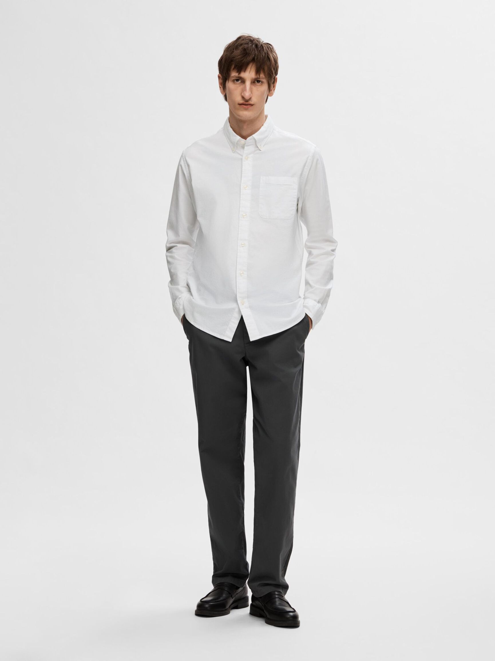 OXFORD SKJORTE, White, highres