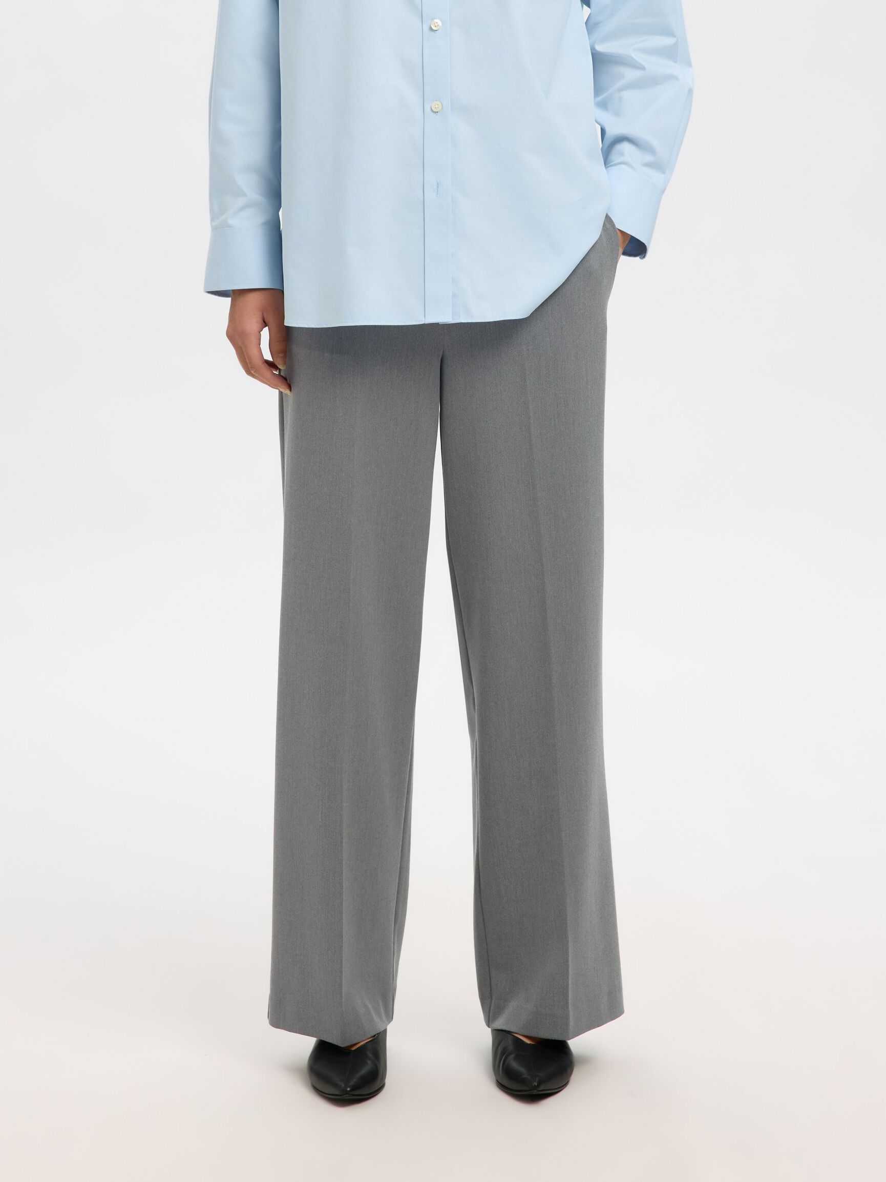 WIDE FIT HOSE, Medium Grey Melange, highres