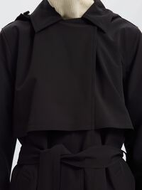TECHNICAL TRENCHCOAT, Black, highres