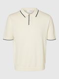 Selected STRICK POLO SHIRT, Egret, highres - 16096391_Egret_1168000_001.jpg