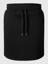 JERSEY MINI SKIRT, Black, highres