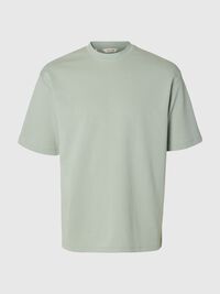 LOOSE FIT T-SHIRT, Aqua Gray, highres