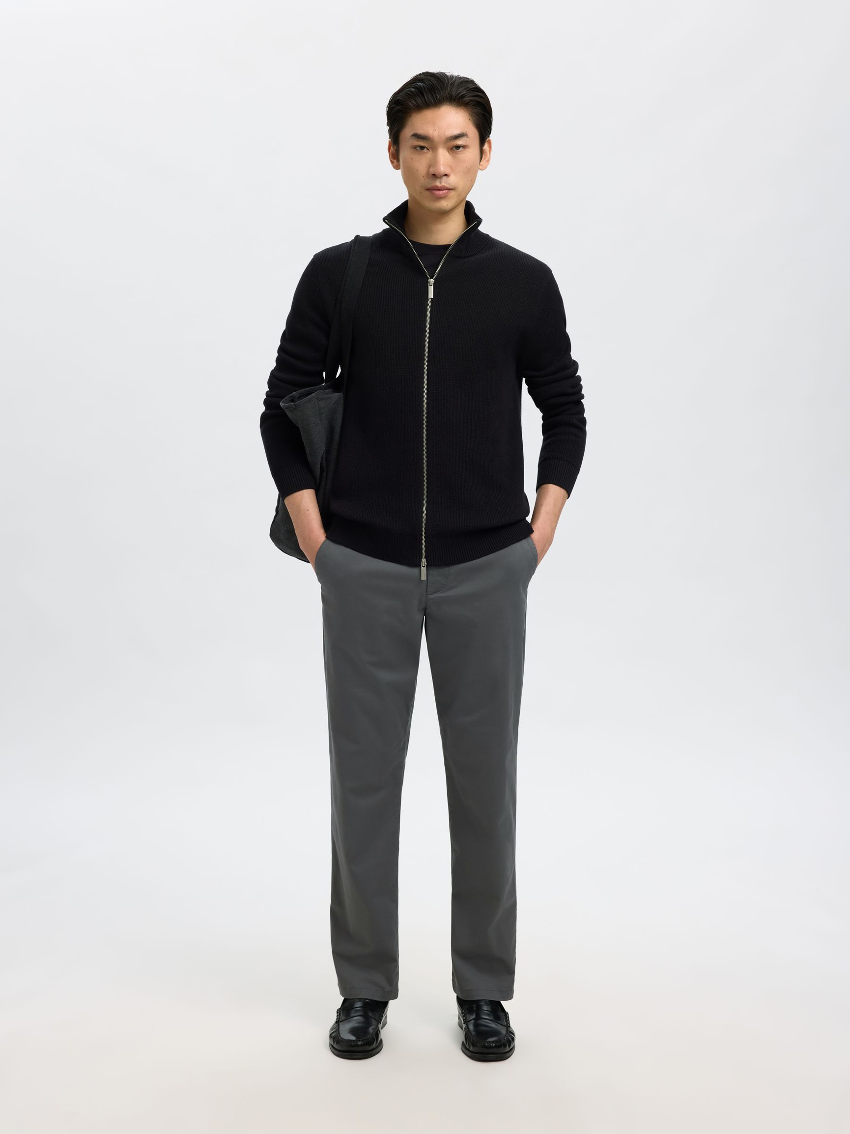 196 STRAIGHT FLEX CHINOS, Dark Shadow, highres