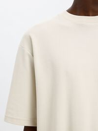 LOOSE FIT T-SHIRT, Oatmeal, highres
