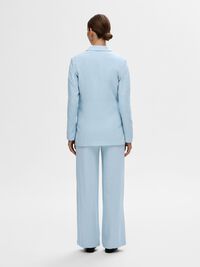 VISCOSE BLEND RELAXED BLAZER, Cashmere Blue, highres