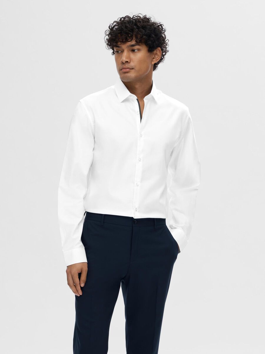 Selected SLIM FIT HEMD, Bright White, highres - 16058640_BrightWhite_003.jpg