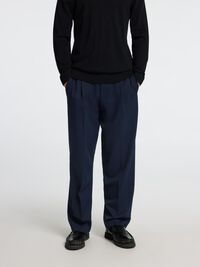 220 LOOSE FIT TROUSERS, Navy Blazer, highres