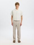 Selected LINEN BLEND SUIT TROUSERS, Oatmeal, highres - 16097643_Oatmeal_1183374_005.jpg