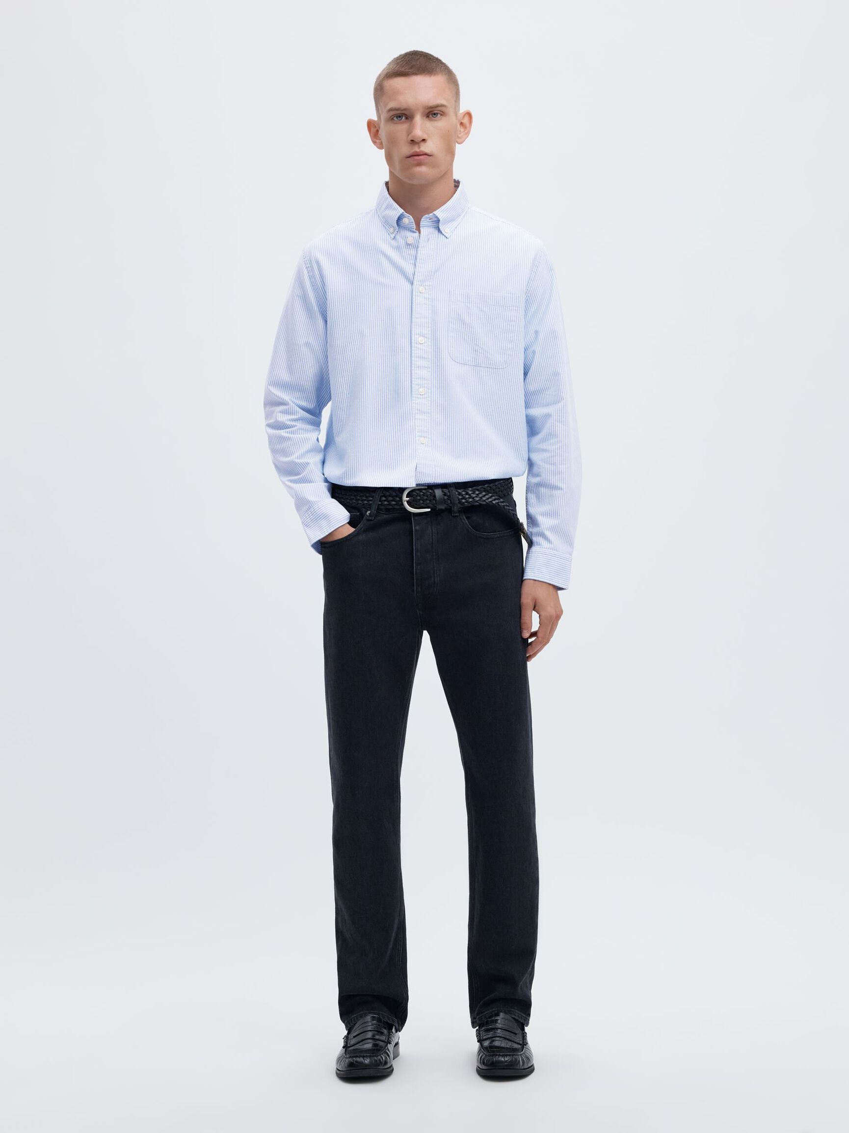 OXFORD LONG SLEEVED SHIRT, Skyway, highres