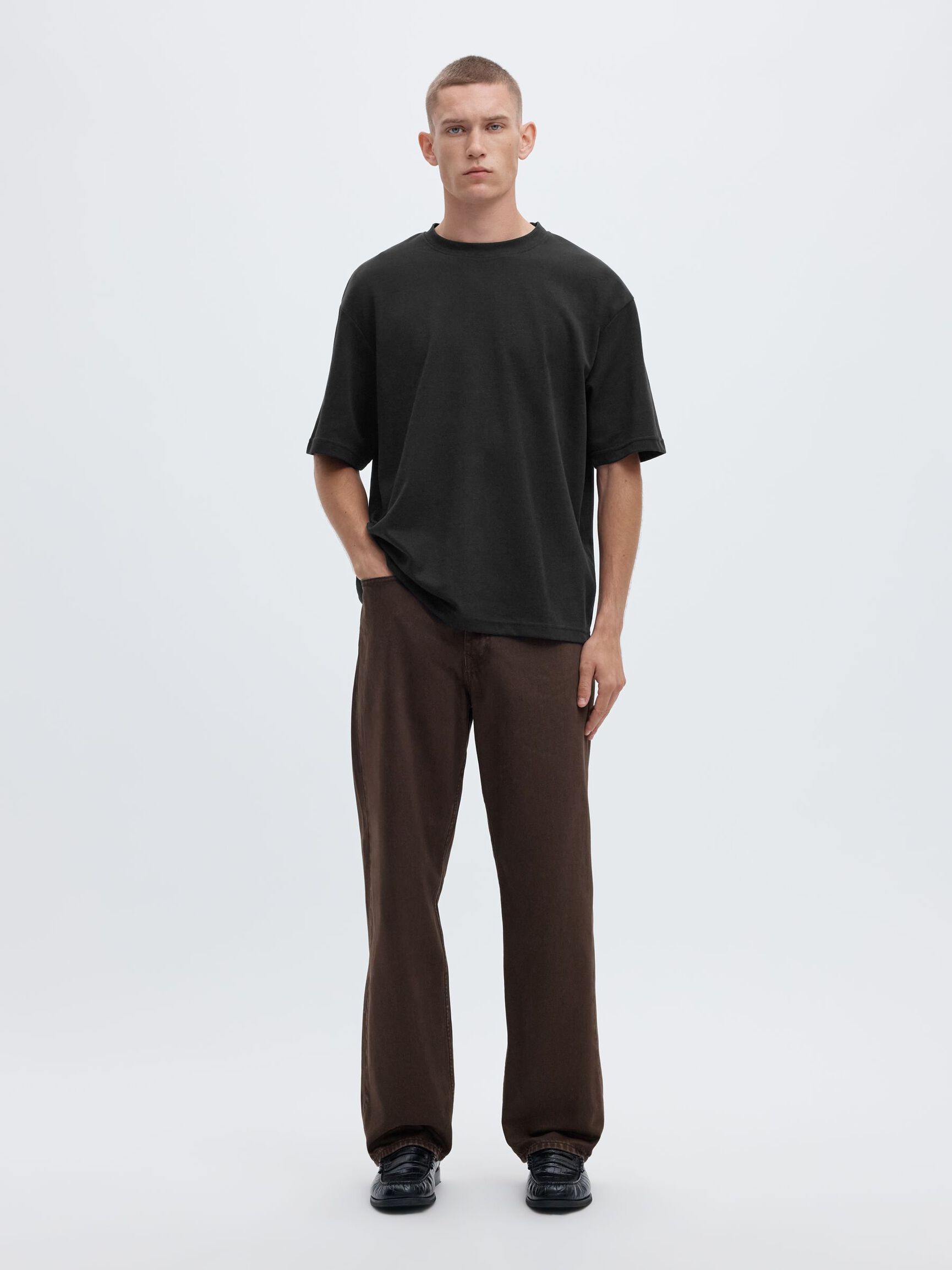 3 PACK LOOSE FIT T-SHIRT, Black, highres