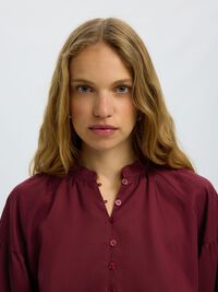 LONG SLEEVED SHIRT, Tawny Port, highres