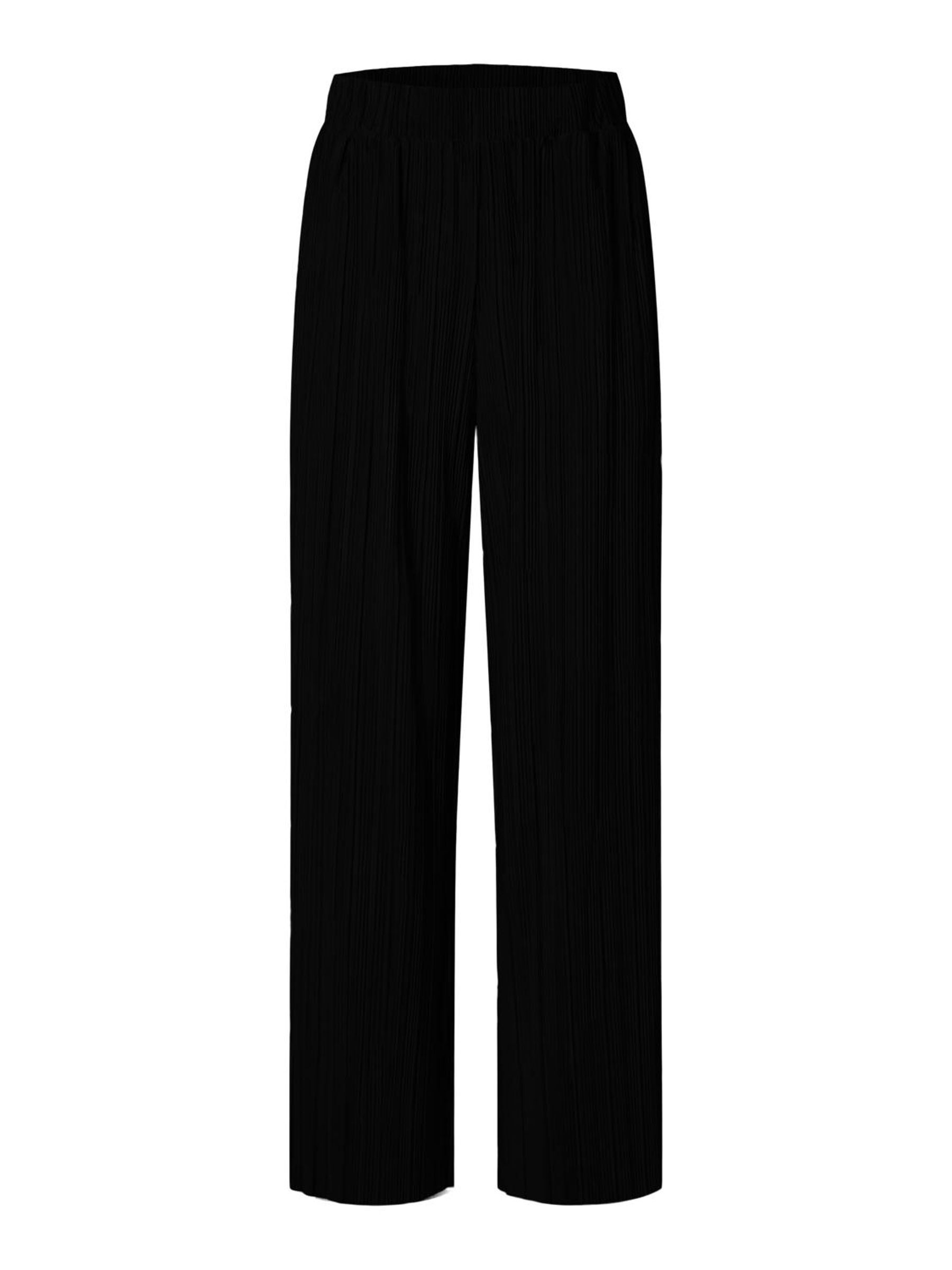 最新の激安 PLISSE WAISTED HIGH TROUSERS Selected | Black | パンツ