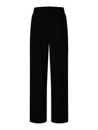 HIGH WAISTED PLISSE TROUSERS, Black, highres