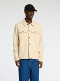 Selected REGULAR FIT OVERSHIRT, Fog, highres - 16098110_Fog_003.jpg