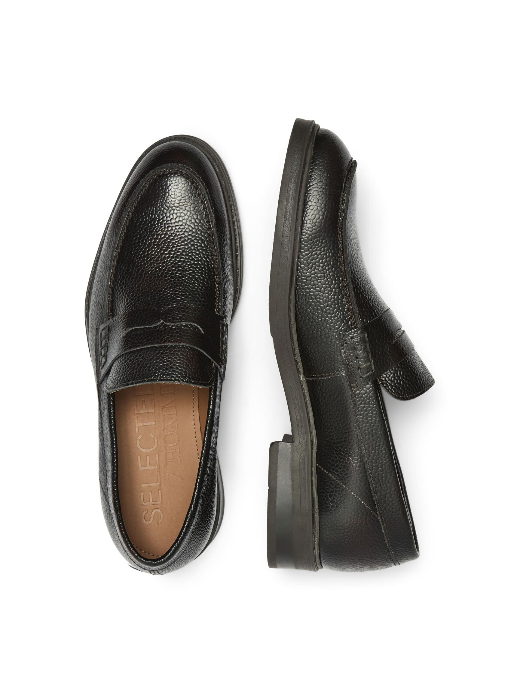 LÆDER LOAFERS, Chestnut, highres