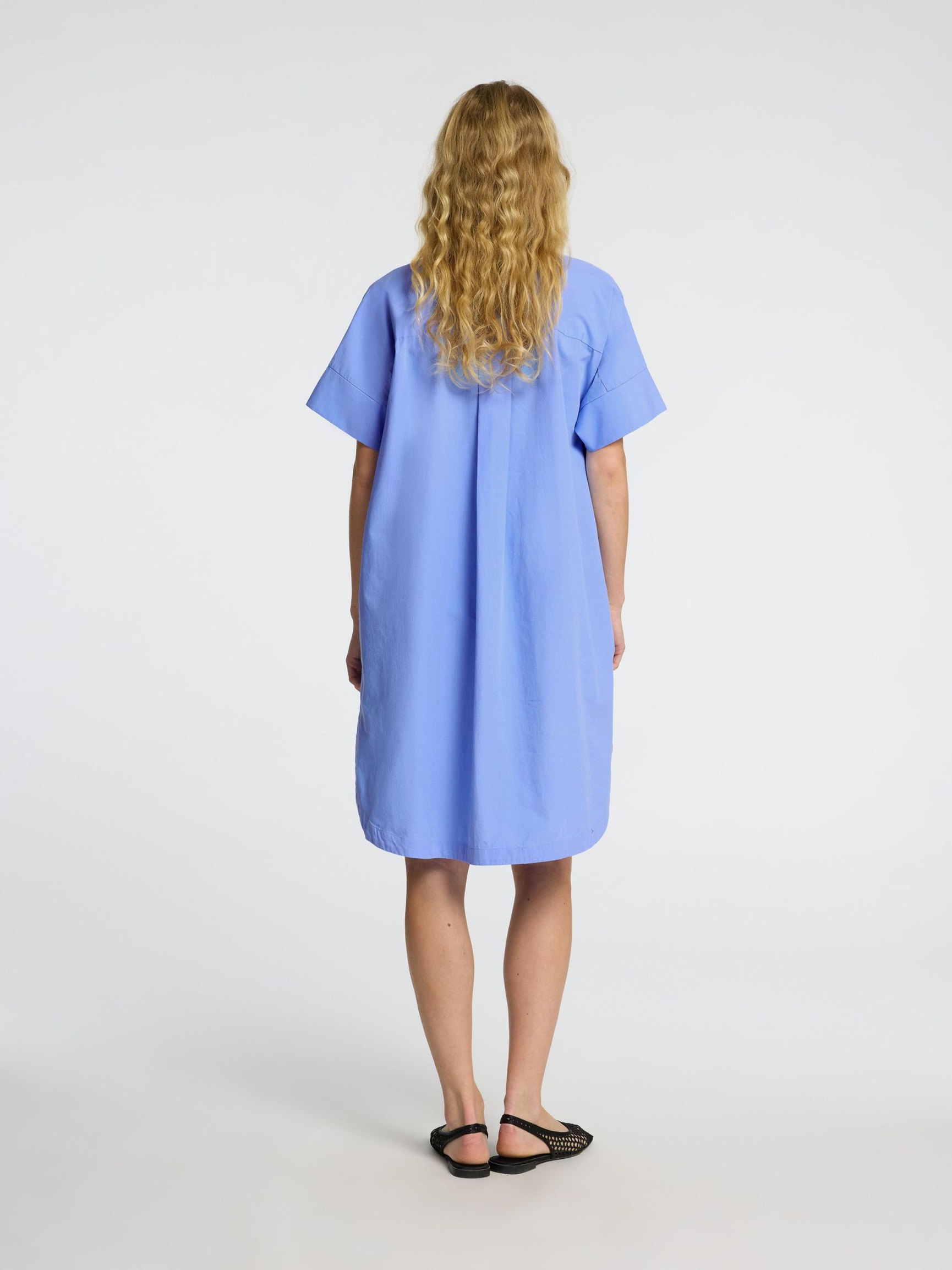 COTTON SHIRT DRESS | Blue | Selected COTTON SHIRT DRESS | Blue | Selected