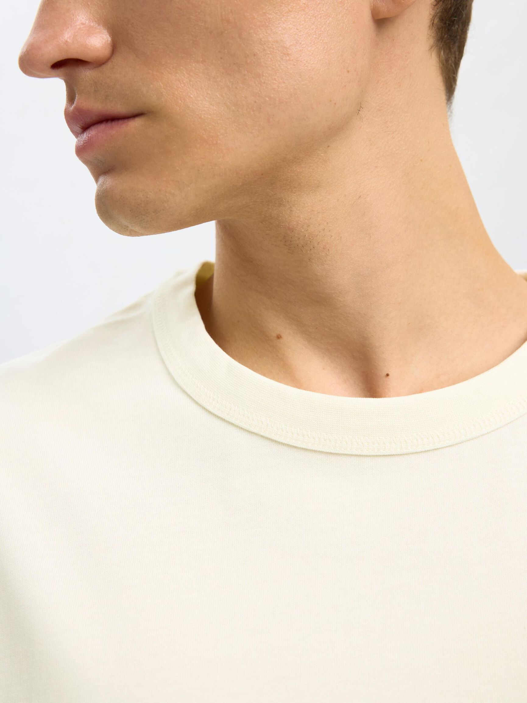 RELAXED FIT  T-SHIRT, Egret, highres