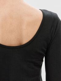 REVERSIBLE LONG SLEEVED T-SHIRT, Black, highres