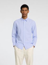 LONG SLEEVED SHIRT, Cashmere Blue, highres