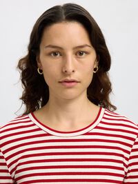 RANDIG LÅNGÄRMAD T-SHIRT, Equestrian Red, highres