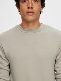 VISCOSE BLEND SWEATSHIRT, Pure Cashmere, highres
