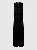 Selected VISCOSE BLEND KNITTED MAXI DRESS, Black, highres - 16091497_Black_001.jpg