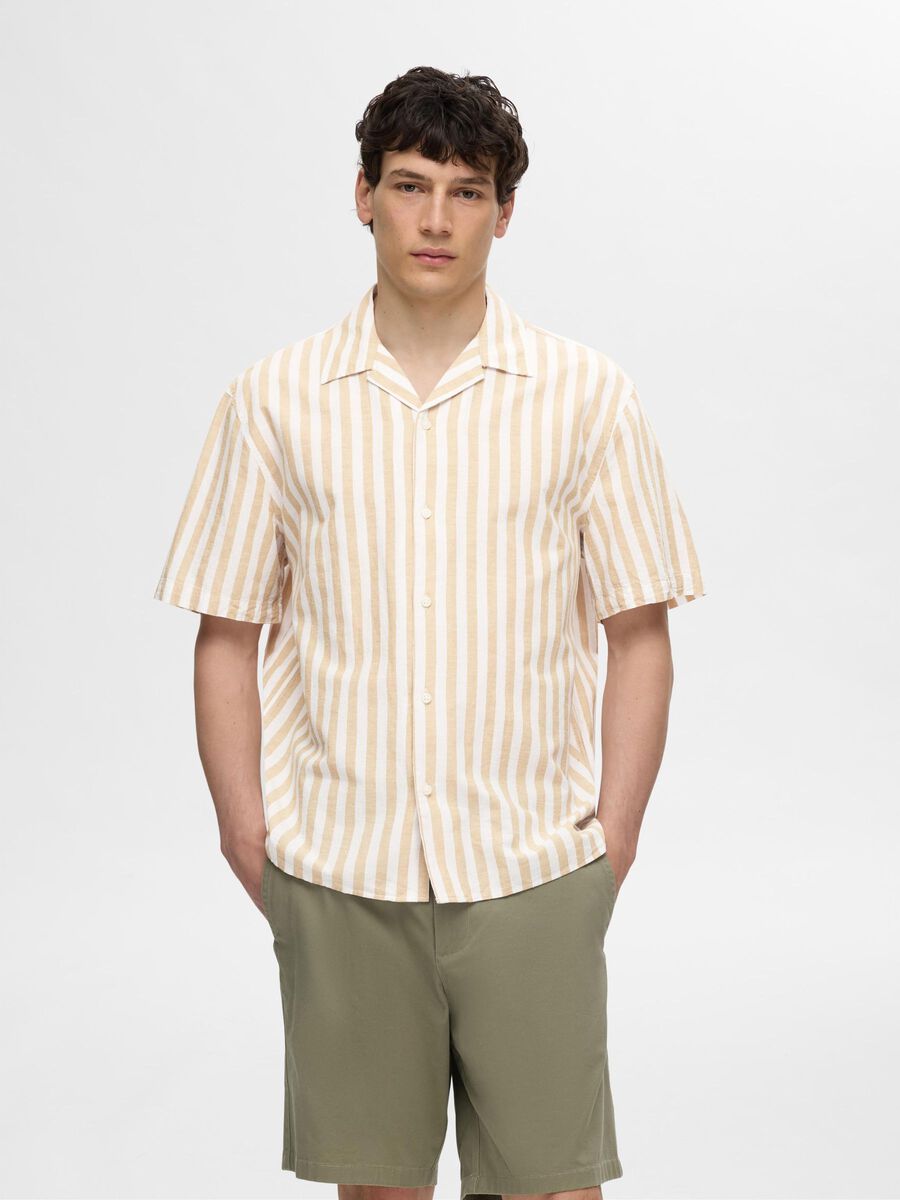 Selected CAMICIA A MANICHE CORTE, Kelp, highres - 16092978_Kelp_1114178_003.jpg