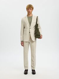 COUPE SLIM PANTALON DE COSTUME, Egret, highres