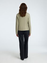 LONG-SLEEVED BOXY T-SHIRT, Vetiver, highres