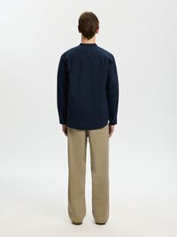 LINNEBLANDNING LÅNGÄRMAD SKJORTA, Sky Captain, highres