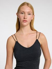 GLIMMER BODYSTOCKING, Black, highres