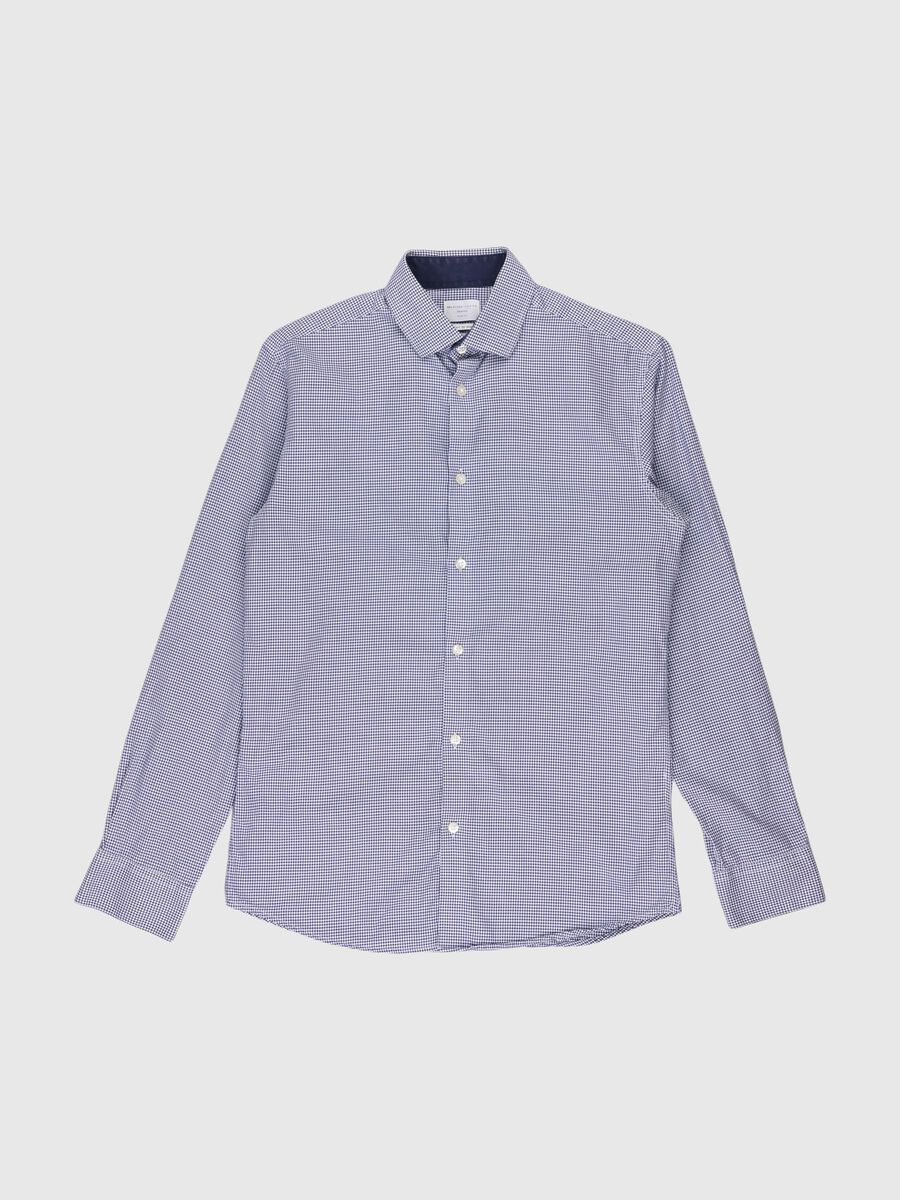 Selected CURVED HEM SHIRT, Dark Navy, highres - 80000385_DarkNavy_001.jpg