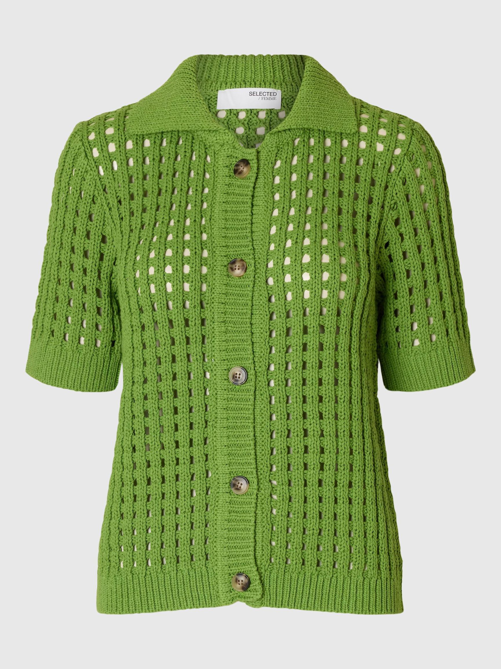 HÆKLET STIL STRIKKET CARDIGAN, Spindle Tree, highres