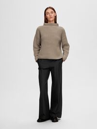 OVERSIZED JUMPER, Greige, highres