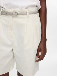 HIGH WAISTED CHINO SHORTS, Birch, highres