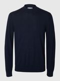 Selected 100% MERINOWOL TRUI MET KRAAG, Navy Blazer, highres - 16096253_NavyBlazer_001.jpg