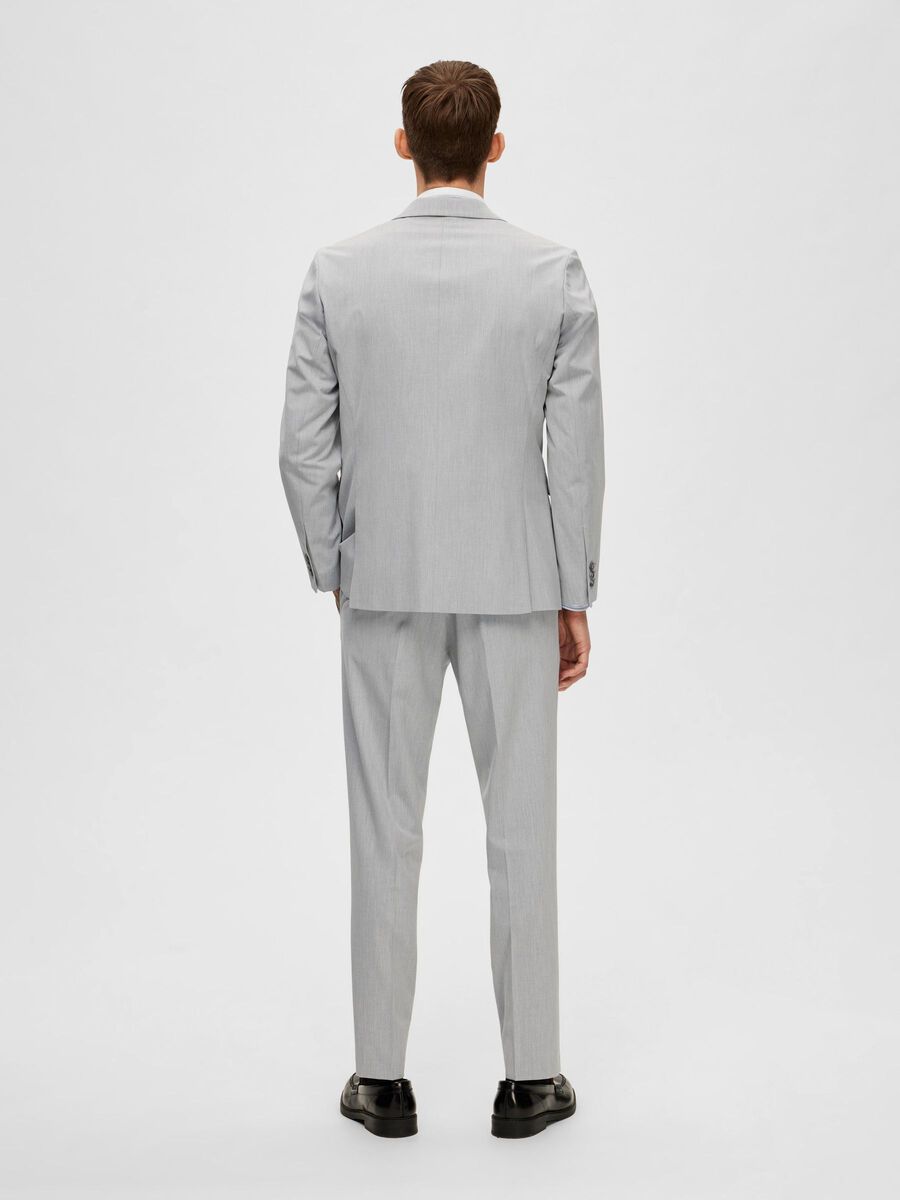 Selected VISCOSEMIX SLIM FIT BLAZER, Light Grey Melange, highres - 16087824_LightGreyMelange_004.jpg