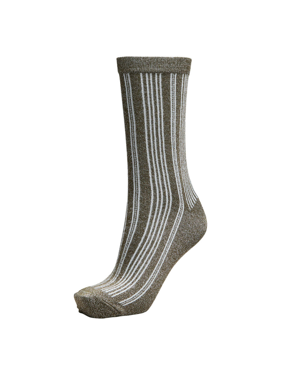 Selected GLITTER RIB SOCKS, Dark Olive, highres - 16073184_DarkOlive_001.jpg