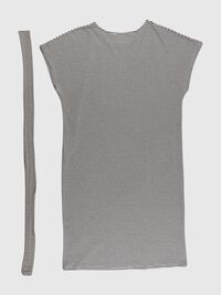 STRIPED MIDI DRESS, Sandshell, highres