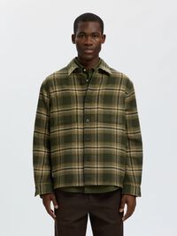 REGULAR FIT OVERSHIRT, Forest Night, highres