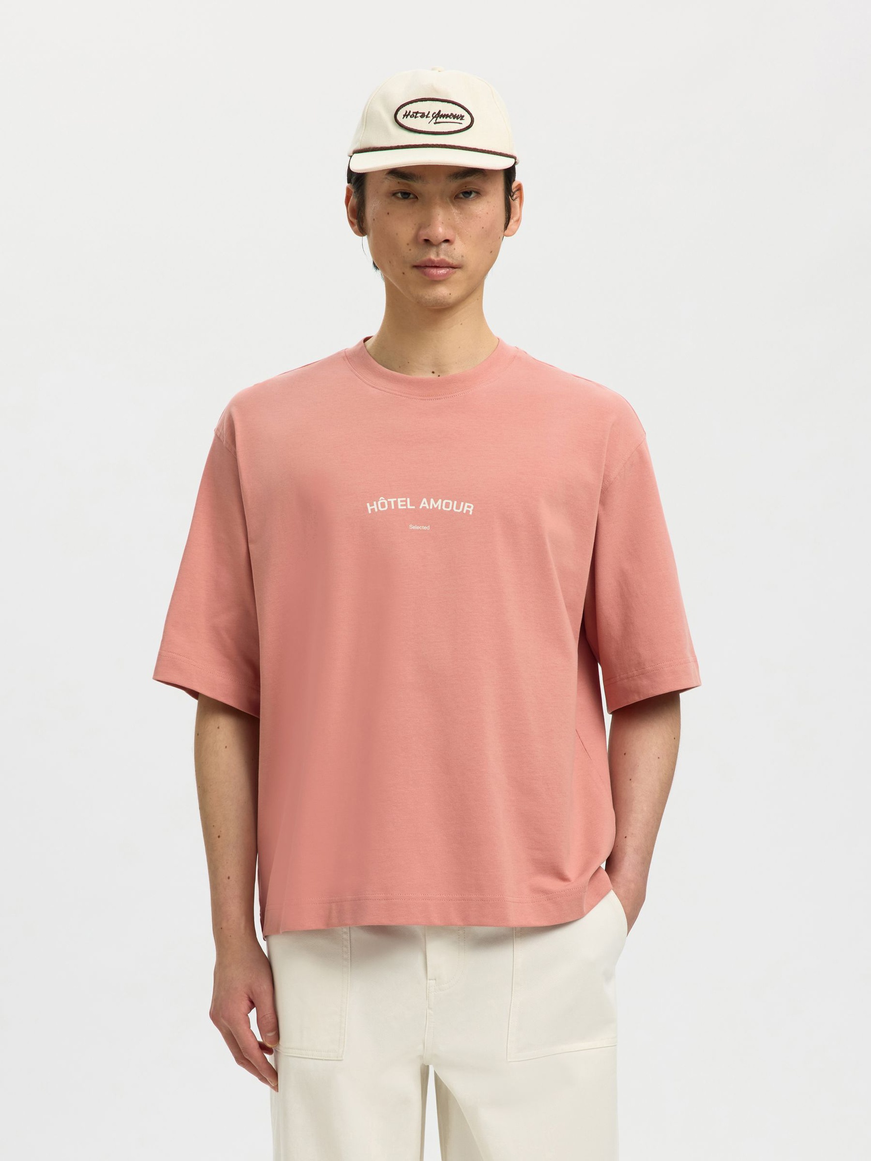 BOXY FIT T-SHIRT, Rose Dawn, highres