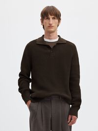 RIBBED PULLOVER, Delicioso, highres