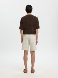 SEERSUCKER SHORTS, Deep Lichen Green, highres