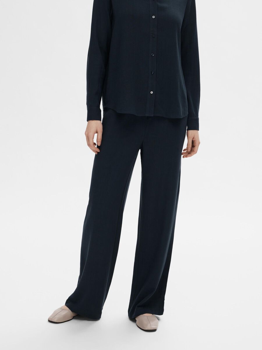 Selected VISCOSEMIX BROEK, Dark Sapphire, highres - 16089062_DarkSapphire_003.jpg