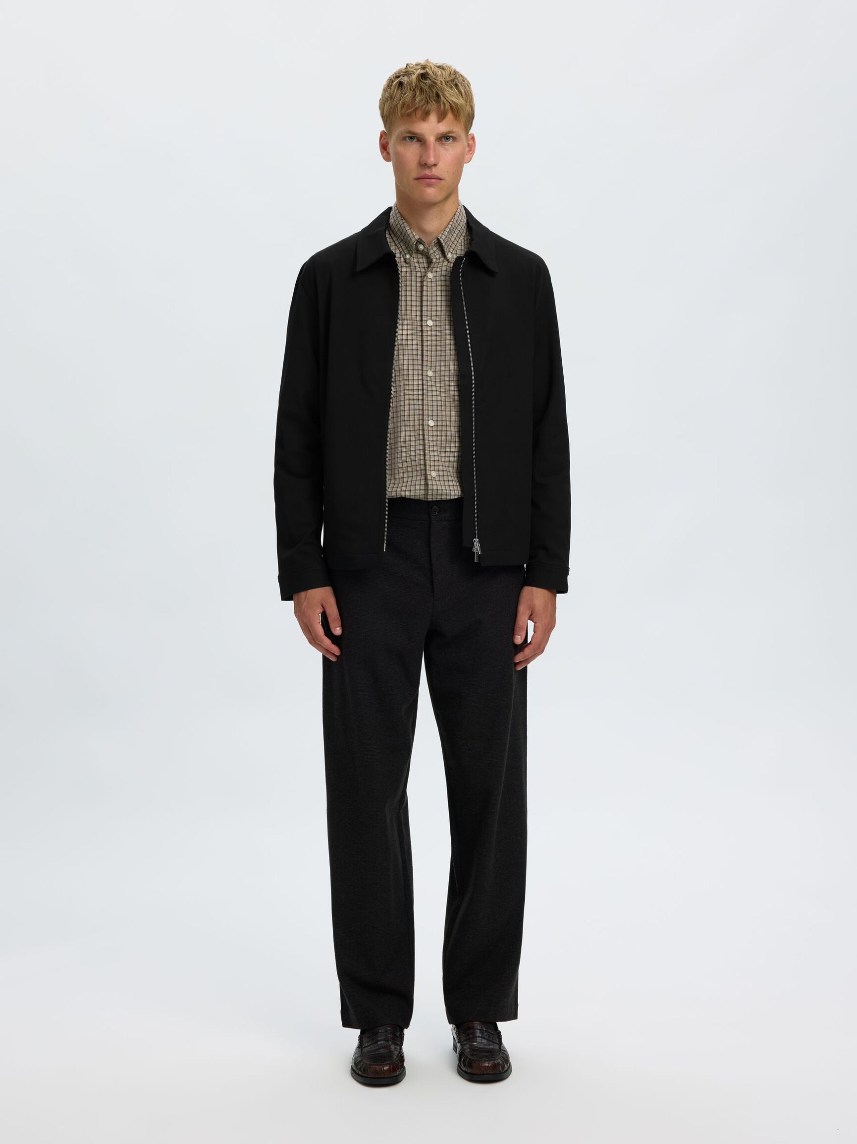 REGULAR FIT JACKE, Black, highres